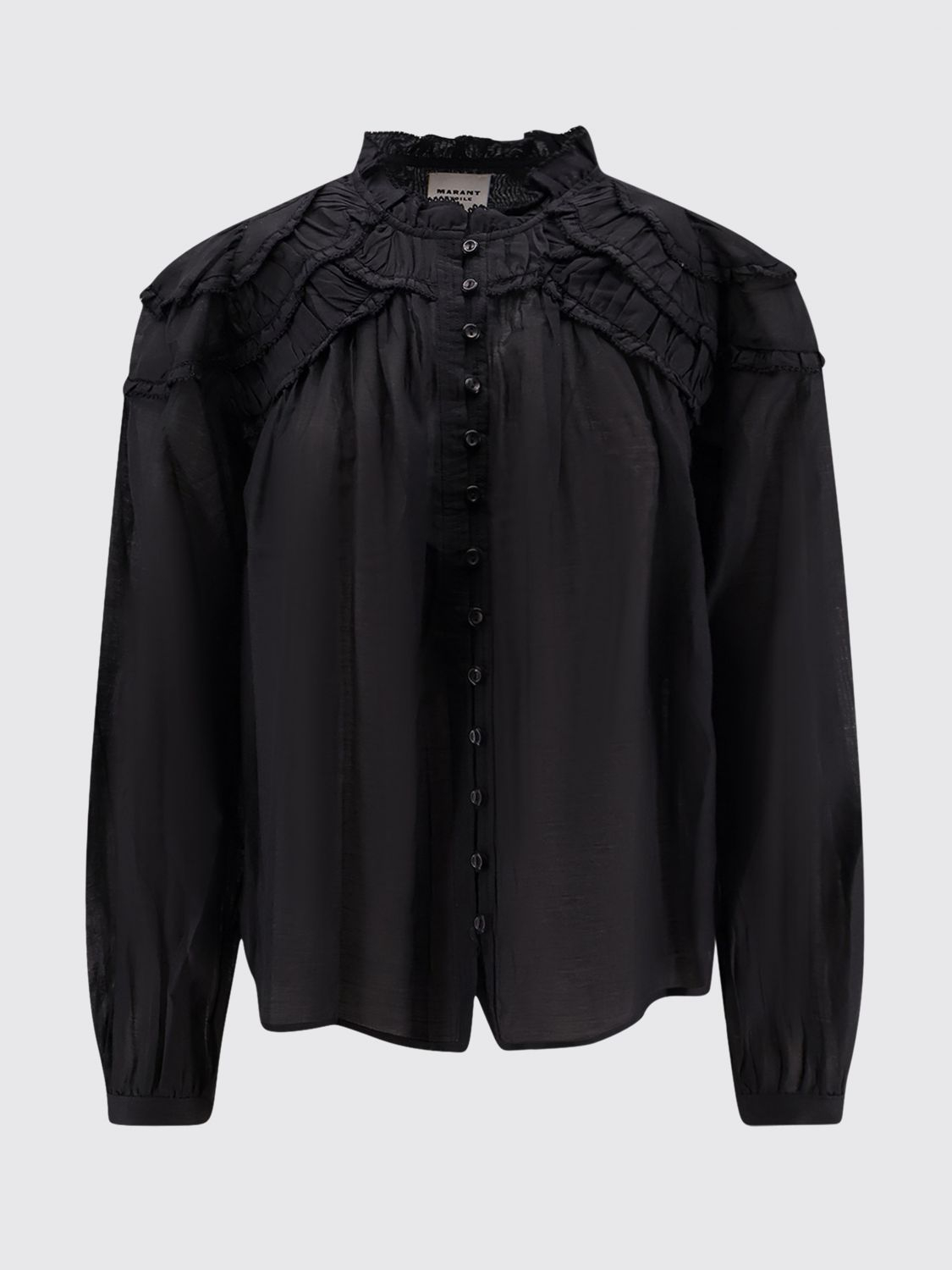 [Isabel Marant Etoile] Shirts Long Sleeve FW26 HT0681FBB3J04E 01BK