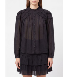 [Isabel Marant Etoile] Shirts Long Sleeve FW26 HT0681FBB3J04E 01BK