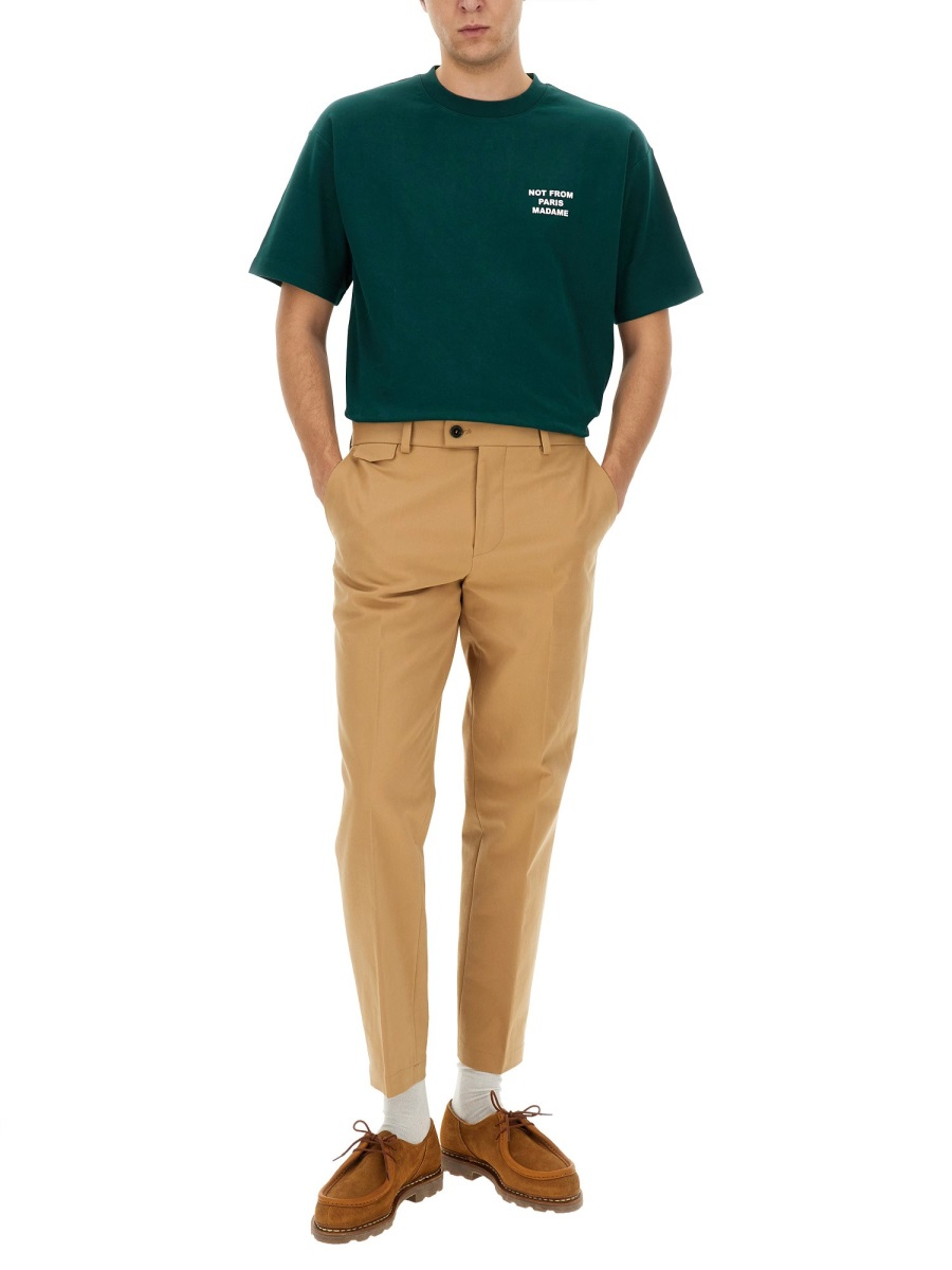 [DROLE DE MONSIEUR] T-shirts Short Sleeve FW26 TS203_CO002DARKGREEN