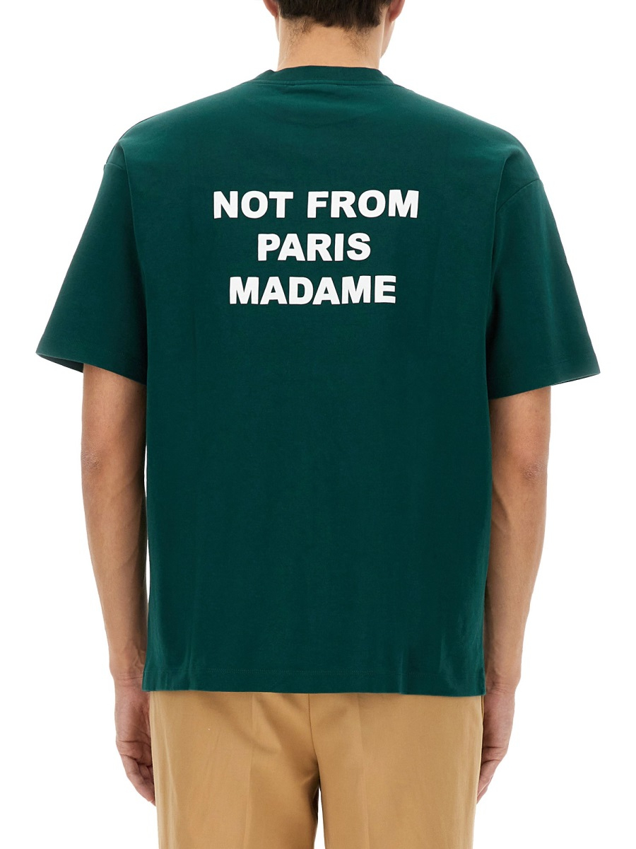 [DROLE DE MONSIEUR] T-shirts Short Sleeve FW26 TS203_CO002DARKGREEN