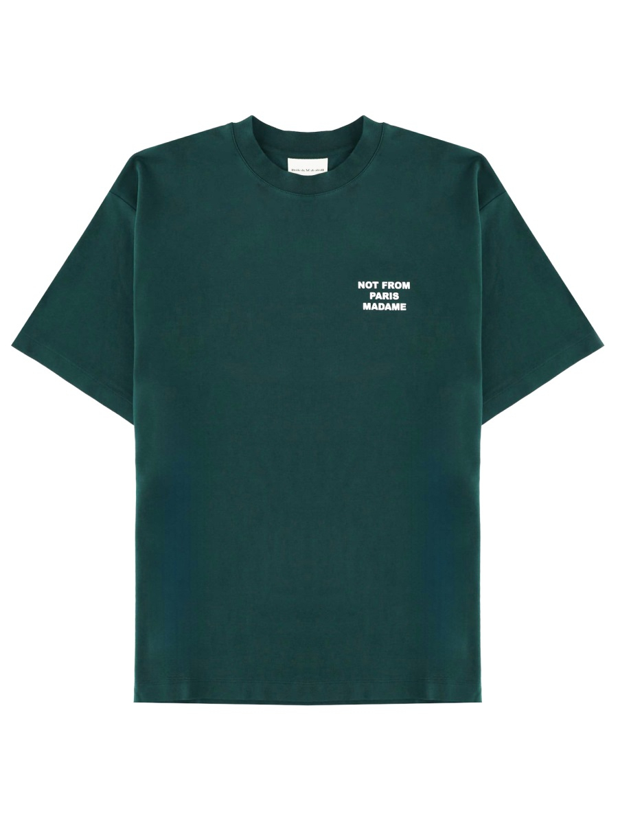 [DROLE DE MONSIEUR] T-shirts Short Sleeve FW26 TS203_CO002DARKGREEN