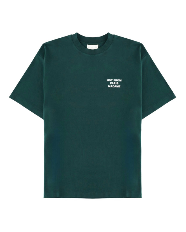 [DROLE DE MONSIEUR] T-shirts Short Sleeve FW26 TS203_CO002DARKGREEN