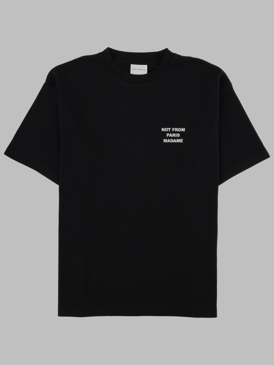 [DROLE DE MONSIEUR] T-shirts Short Sleeve FW26 TS203_CO002BLACK