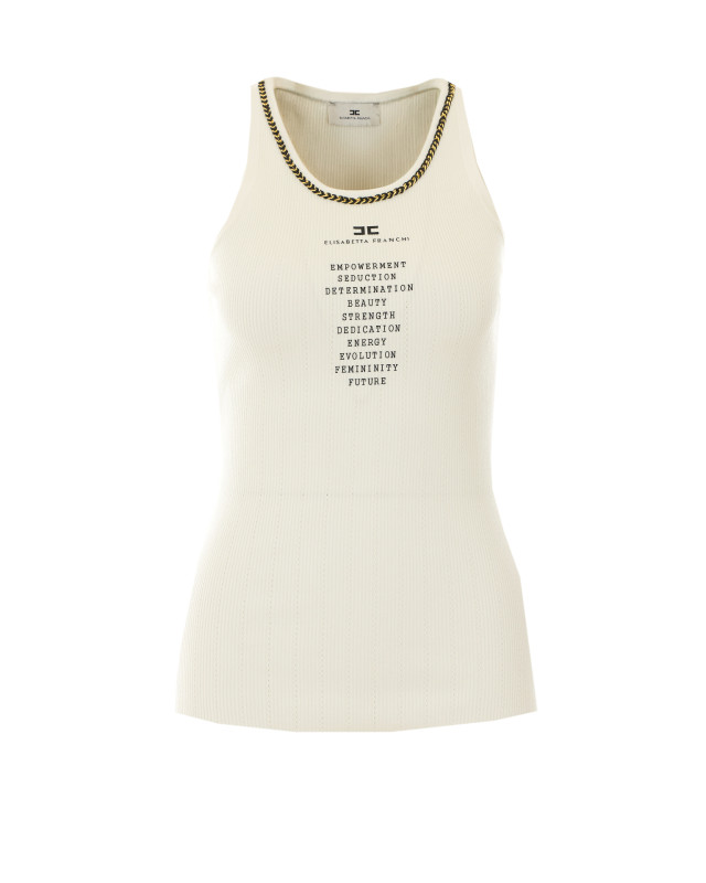 [ELISABETTA FRANCHI] Tank top FW26 TK10B66E2E72