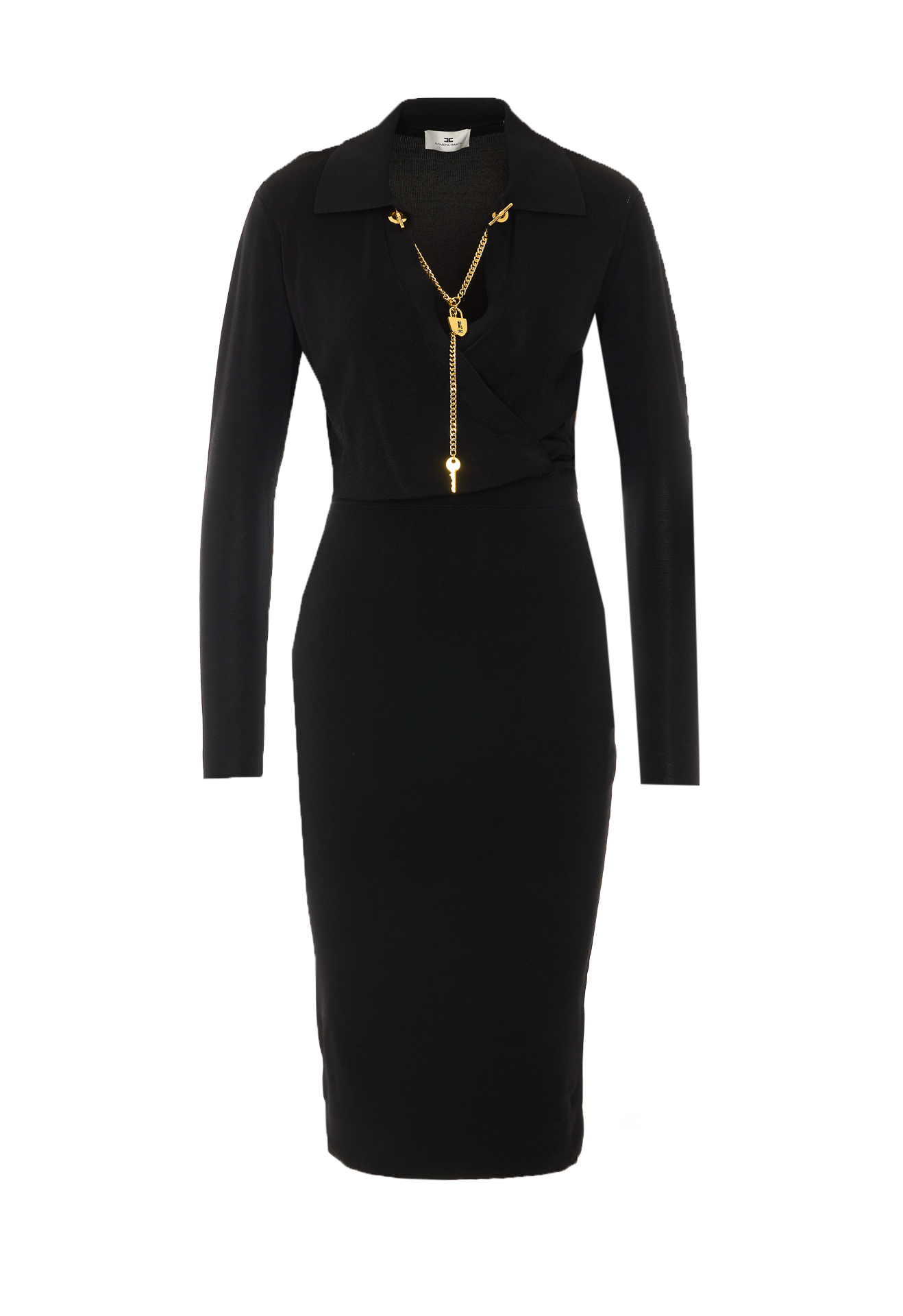 [ELISABETTA FRANCHI] Long sleeve dress FW26 AM19S66E2110