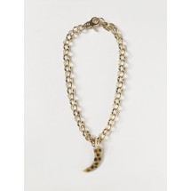 [ALLUJEWELS] Necklace SS26 CIRCLE CHAIN+CORNO GOLD