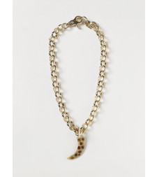 [ALLUJEWELS] Necklace SS26 CIRCLE CHAIN+CORNO GOLD