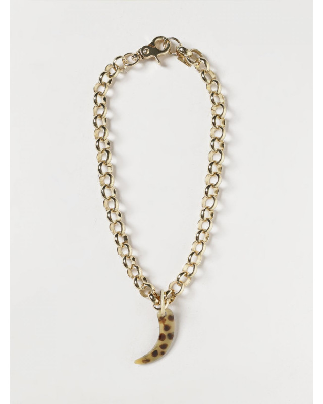 [ALLUJEWELS] Necklace SS26 CIRCLE CHAIN+CORNO GOLD