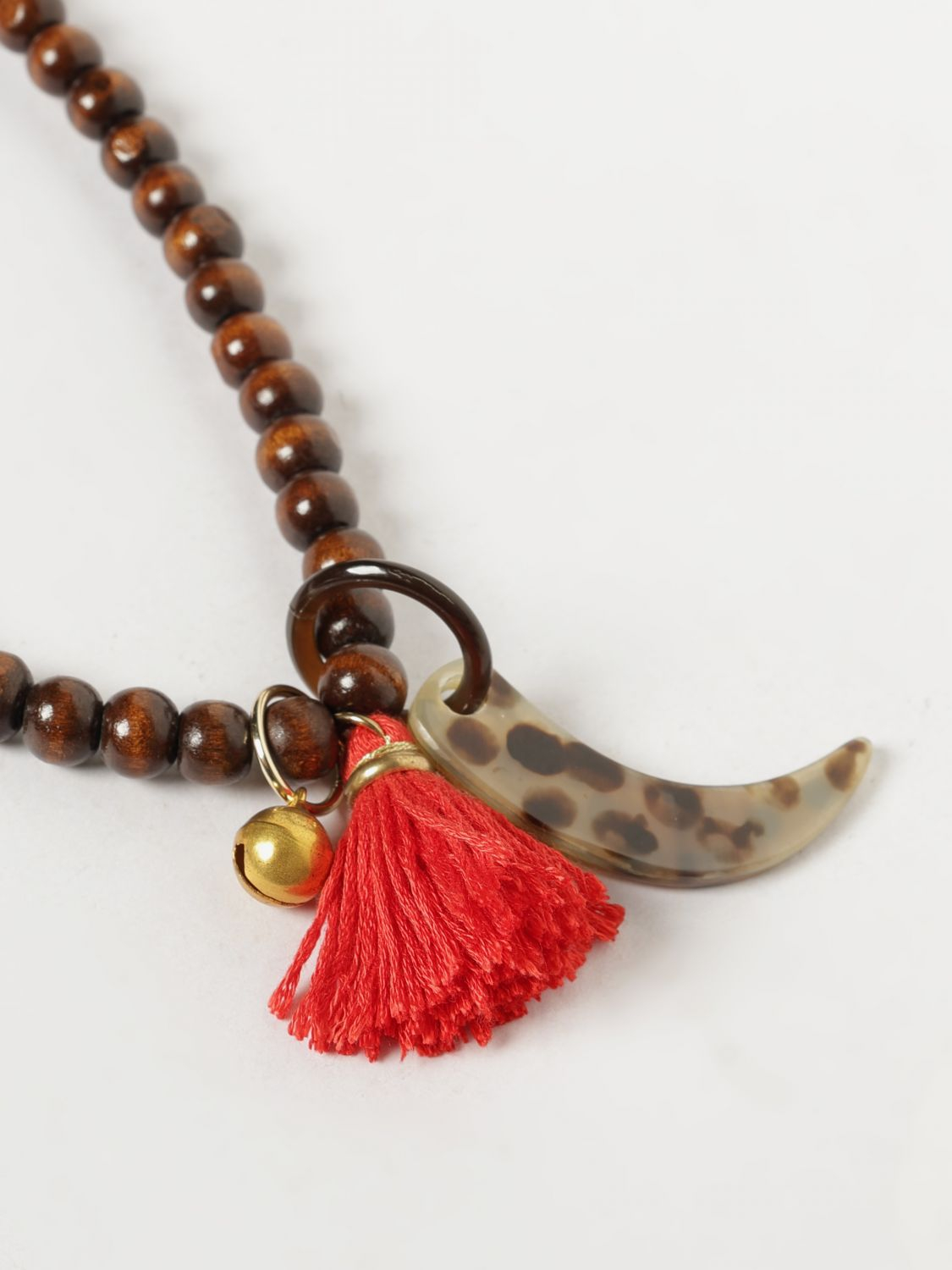 [ALLUJEWELS] Necklace SS26 MINI WOODY MARRONE