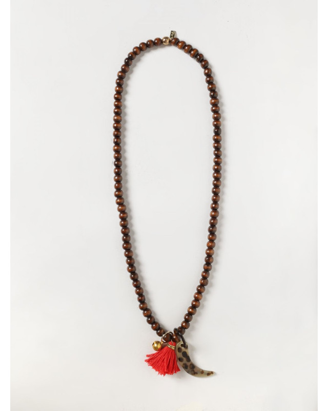 [ALLUJEWELS] Necklace SS26 MINI WOODY MARRONE