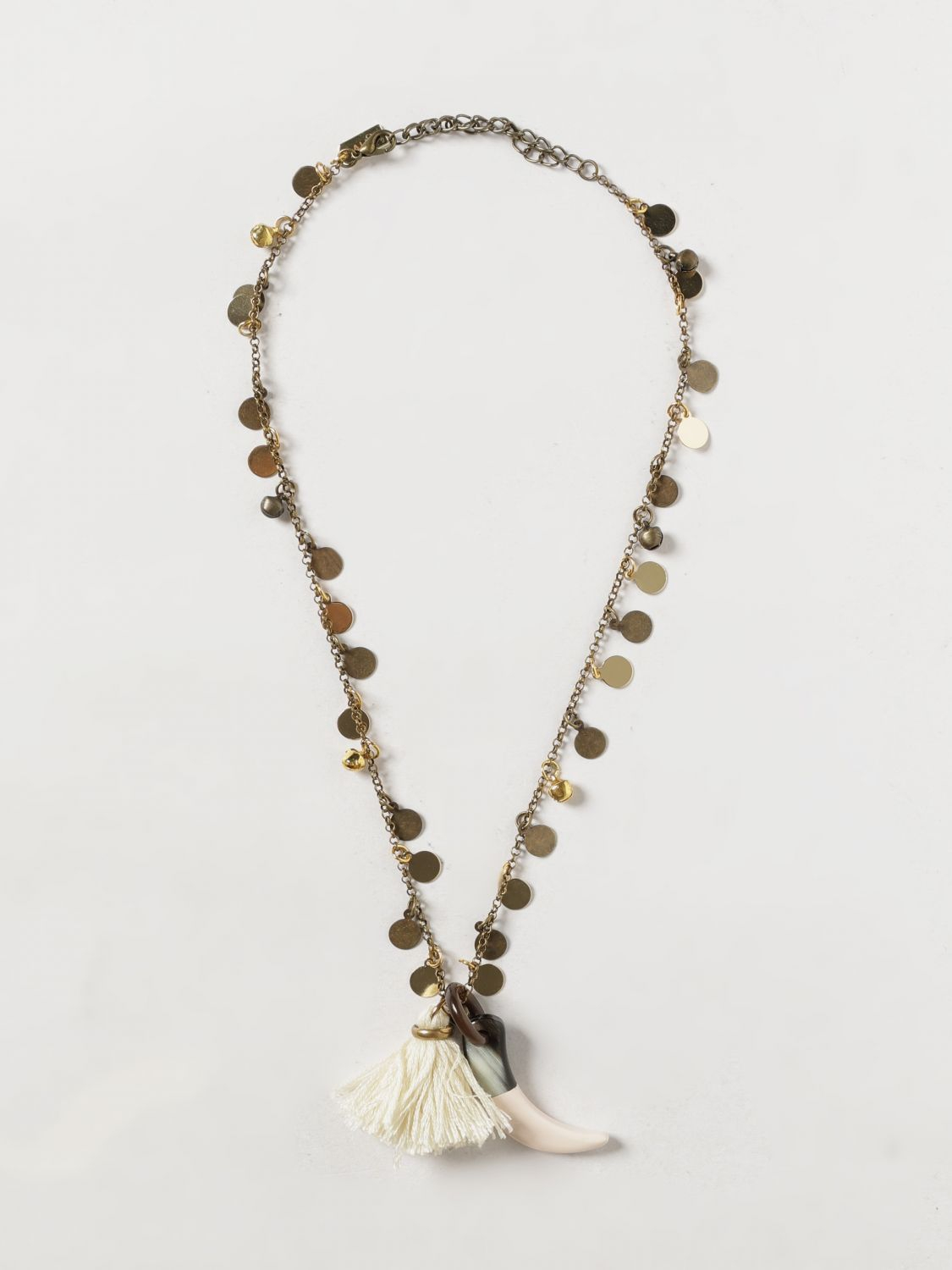 [ALLUJEWELS] Necklace SS26 MONETINE+NAPPE+CORNO OTTONE