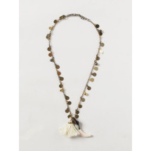 [ALLUJEWELS] Necklace SS26 MONETINE+NAPPE+CORNO OTTONE