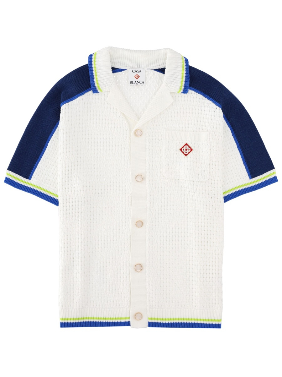 [Casablanca] Shirts Short Sleeve SS26 M-SS26-KW-1310_01WHITE/BLUE