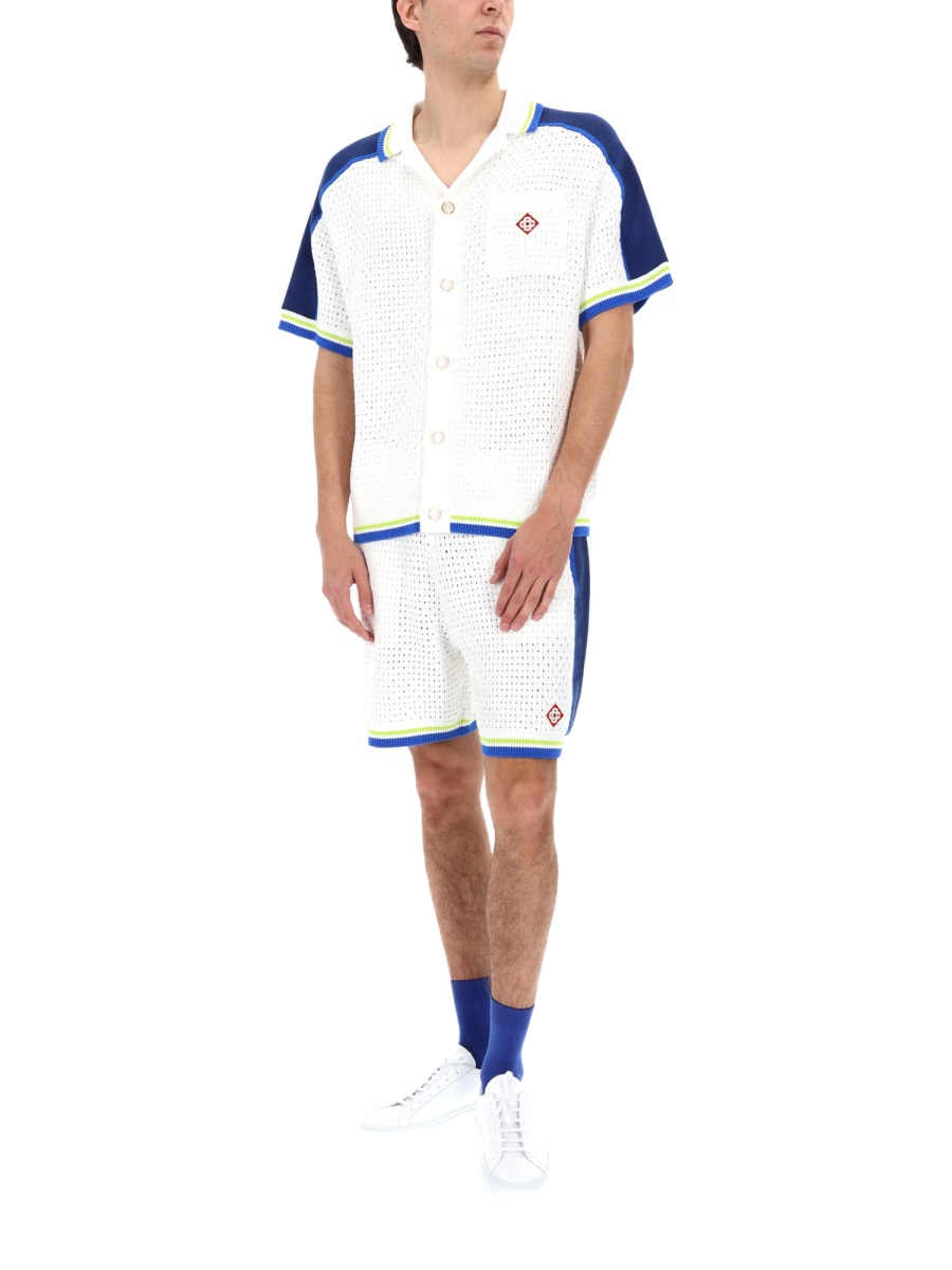 [Casablanca] Shirts Short Sleeve SS26 M-SS26-KW-1310_01WHITE/BLUE