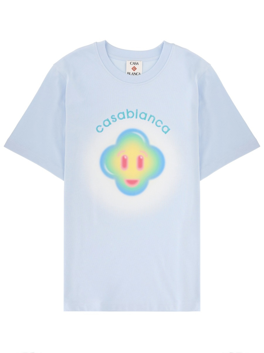 [Casablanca] T-shirts Short Sleeve SS26 M-SP26-JTS-001_09AIRBRUSHSMILEY