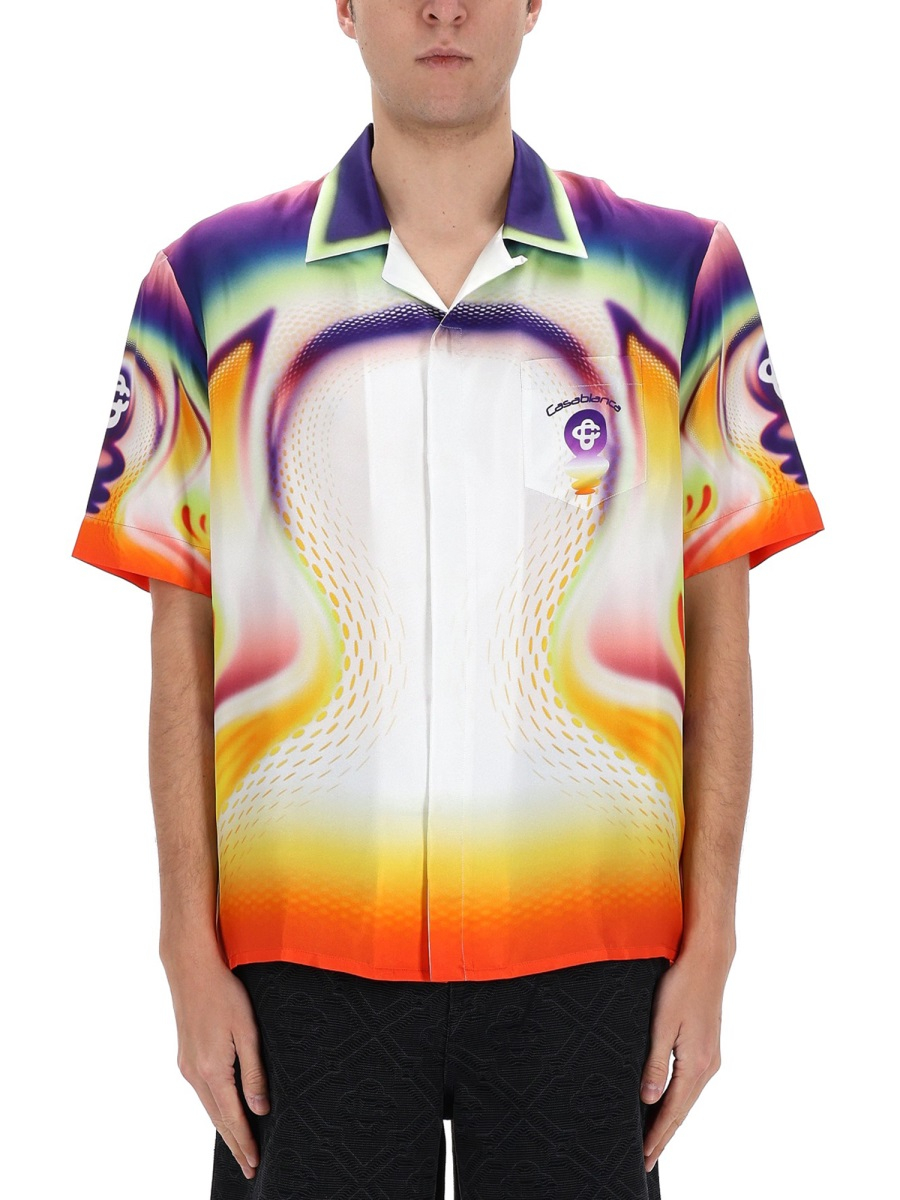 [Casablanca] Shirts Short Sleeve SS26 M-SS26-SH-003-_01SPORCHID