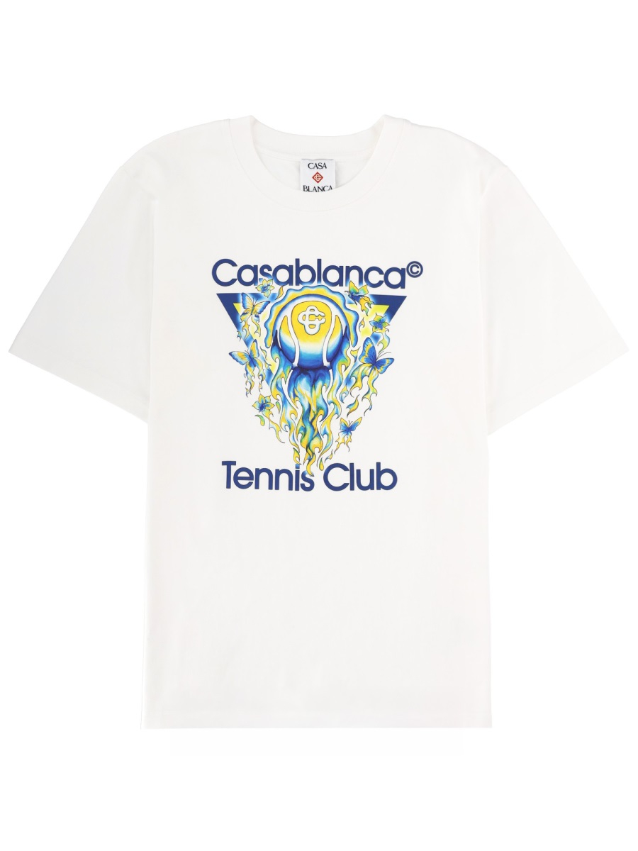 [Casablanca] T-shirts Short Sleeve SS26 M-SP26-JTS-001_01TENNISCLUBICON