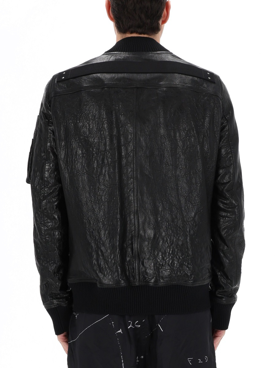 [Rick Owens] Leather Jacket SS26 RU01F2778_LBE09