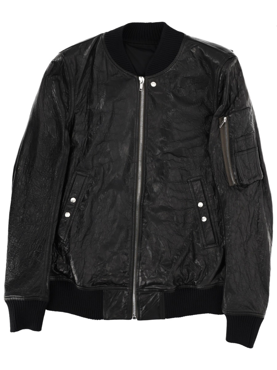 [Rick Owens] Leather Jacket SS26 RU01F2778_LBE09