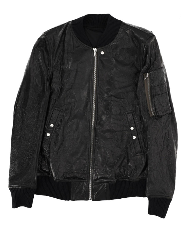 [Rick Owens] Leather Jacket SS26 RU01F2778_LBE09