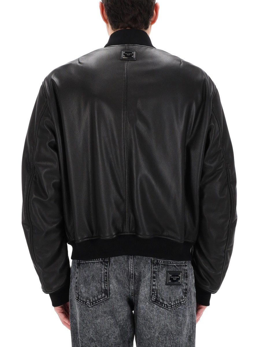[Dolce & Gabbana] Leather Jacket SS26 G9BBML_HULY3N0000
