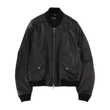 [Dolce & Gabbana] Leather Jacket SS26 G9BBML_HULY3N0000