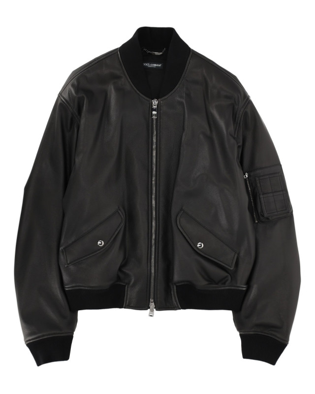 [Dolce & Gabbana] Leather Jacket SS26 G9BBML_HULY3N0000