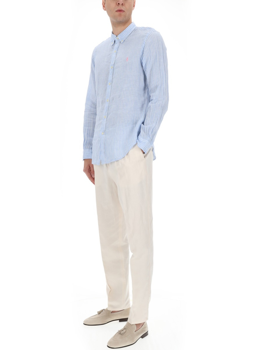 [Polo Ralph Lauren] Shirts Long Sleeve SS26 710B15647_0037188BBLUEWHITE