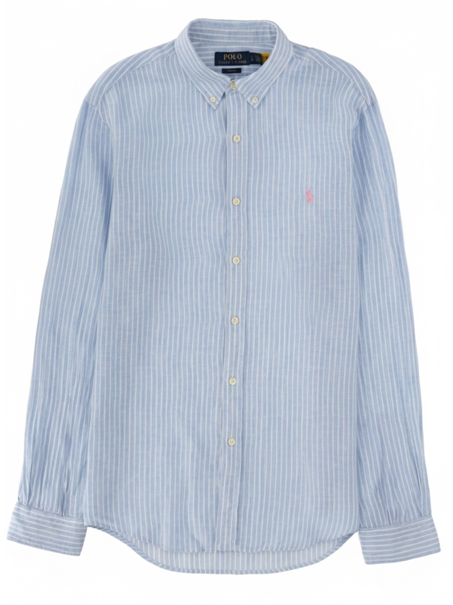 [Polo Ralph Lauren] Shirts Long Sleeve SS26 710B15647_0037188BBLUEWHITE
