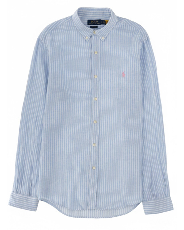 [Polo Ralph Lauren] Shirts Long Sleeve SS26 710B15647_0037188BBLUEWHITE