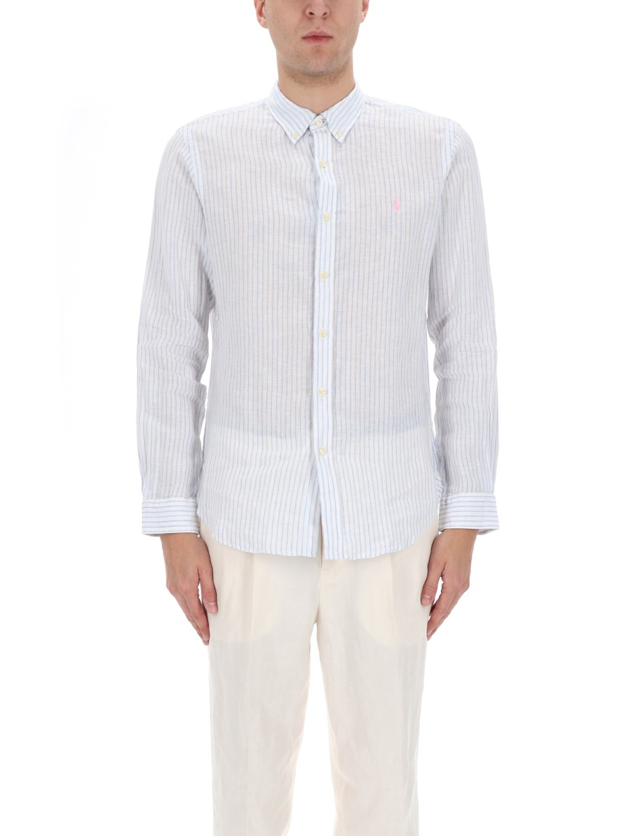 [Polo Ralph Lauren] Shirts Long Sleeve SS26 710B15647_0027188AWHITEBLUE