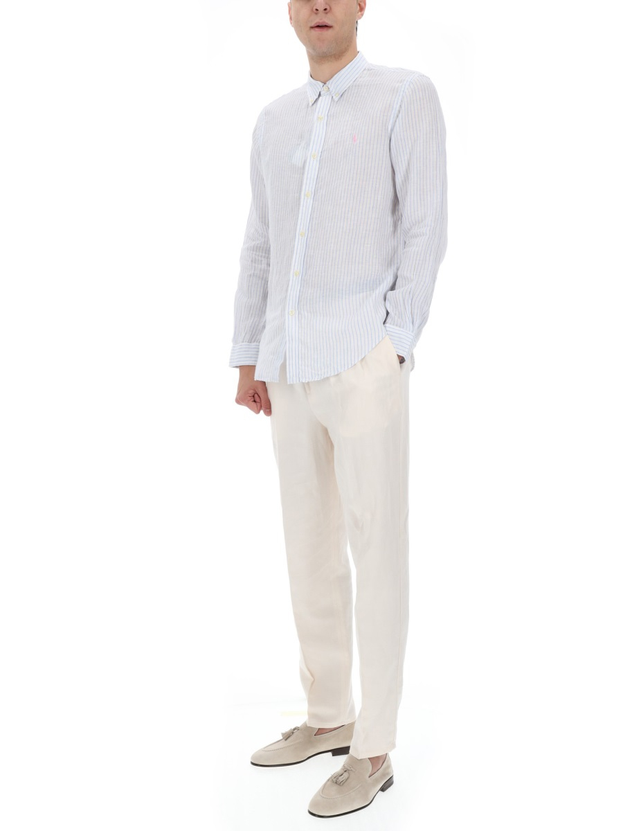 [Polo Ralph Lauren] Shirts Long Sleeve SS26 710B15647_0027188AWHITEBLUE