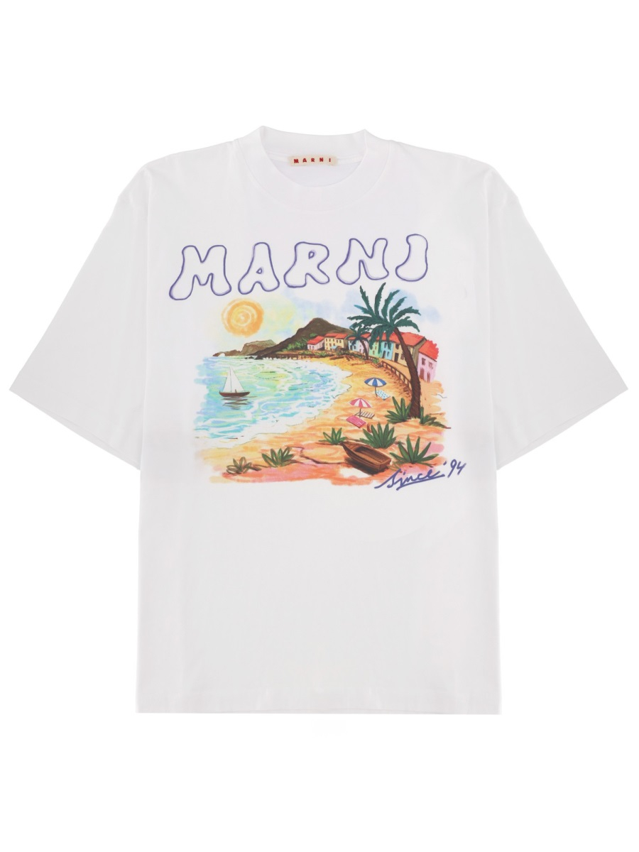 [Marni] T-shirts Short Sleeve SS26 HUMU02234P_USCZ06PRW01