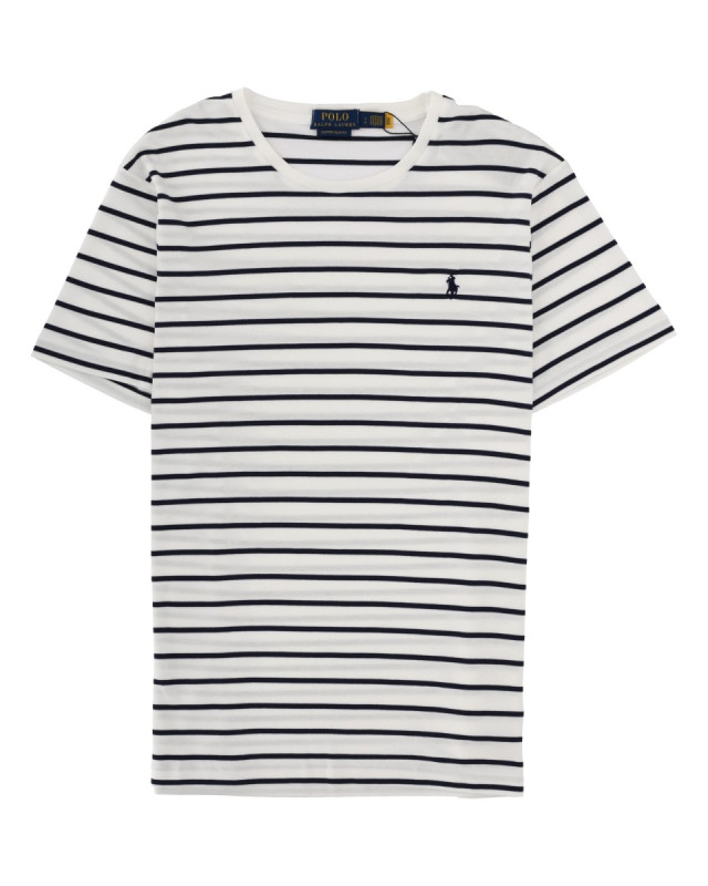 [Polo Ralph Lauren] T-shirts Short Sleeve SS26 710B16648_002WHITE/REFINEDNAVY