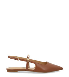 [MICHAEL BY MICHAEL KORS] Flat shoes SS26 40R6DIFP2L_230LUGGAGE