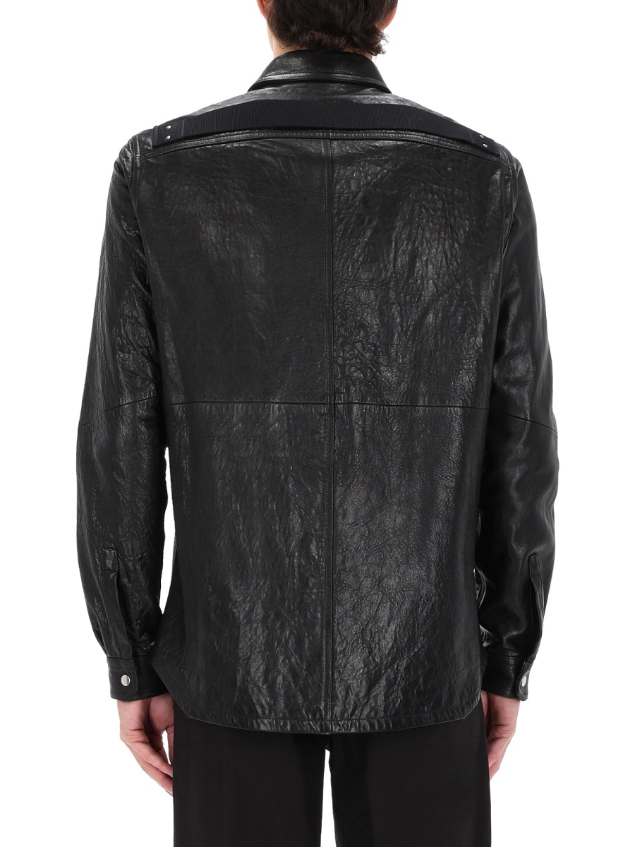 [Rick Owens] Leather Jacket SS26 RU01F2729_LBE09