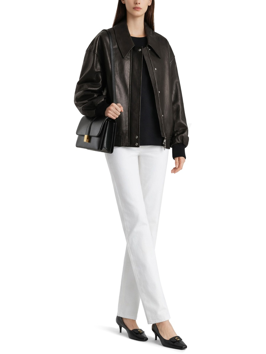 [KHAITE] Leather Jacket SS26 6166729_L729200