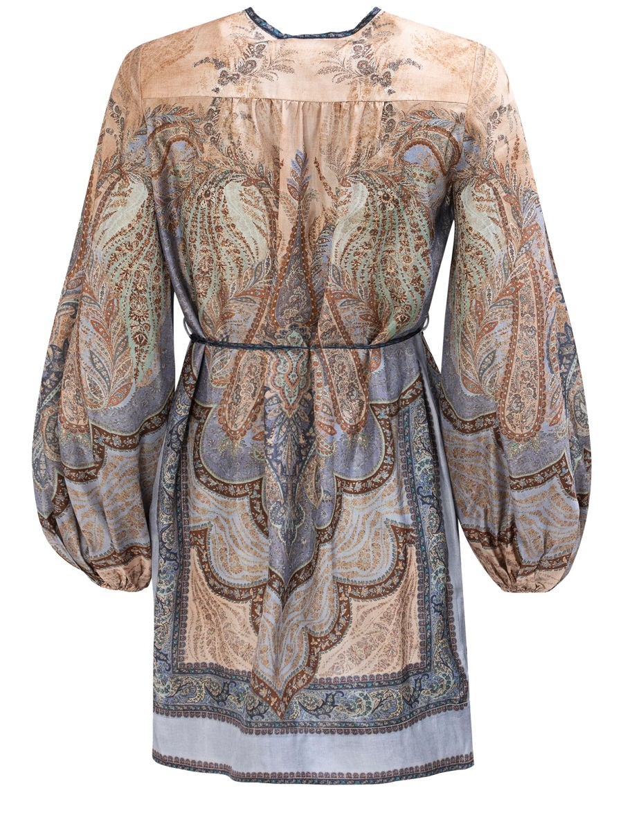 [Zimmermann] Long sleeve dress SS26 5807DRS262_TPBL