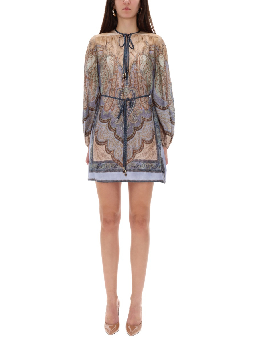 [Zimmermann] Long sleeve dress SS26 5807DRS262_TPBL