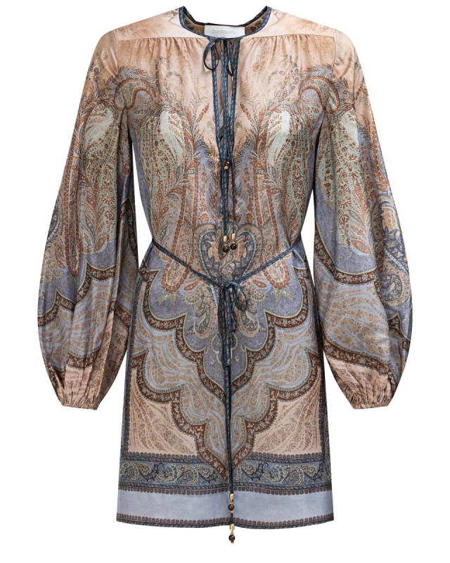 [Zimmermann] Long sleeve dress SS26 5807DRS262_TPBL