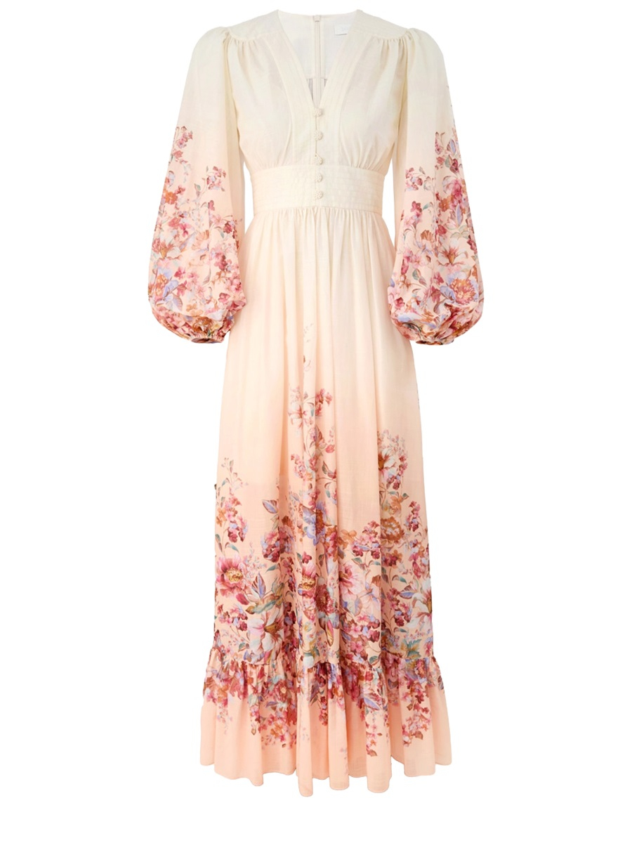 [Zimmermann] Long sleeve dress SS26 6875DRS261_IVF