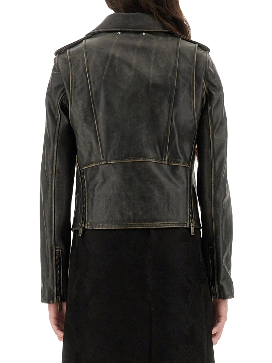 [Golden Goose] Leather Jacket SS26 GWP00848_P00064790100