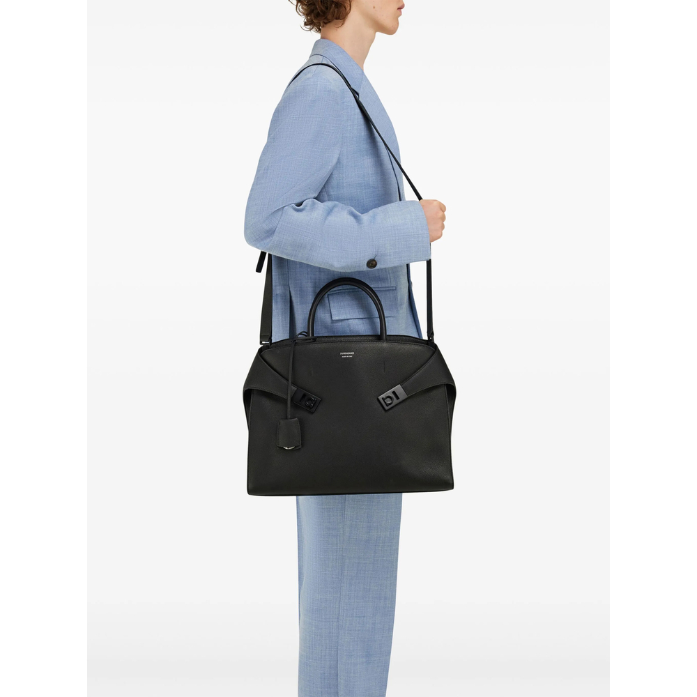 [Ferragamo] Tote bag FW26 241683 0779072 NERO