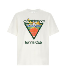 [Casablanca] T-shirts Short Sleeve FW26 MPF26JTS00103TENNISCLUBTRIANGLE