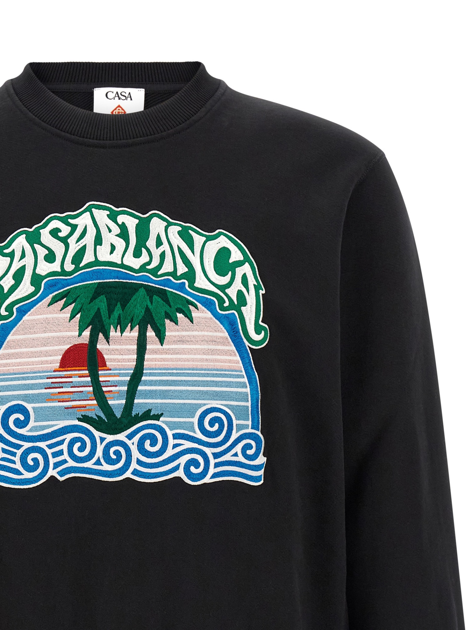 [Casablanca] Sweatshirt FW26 MPF26JTP29301PALMTREEEMBLEM