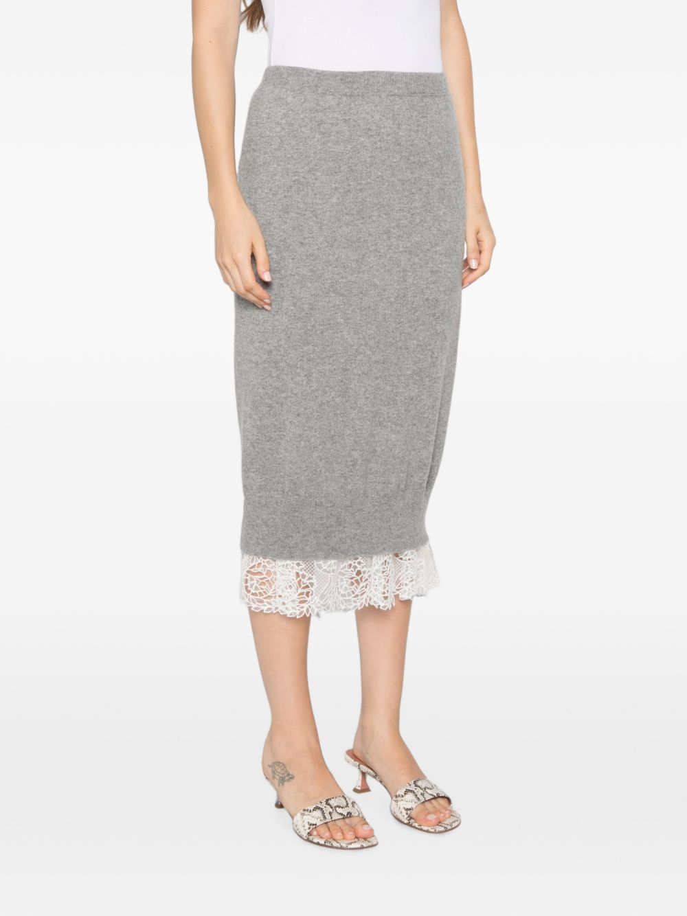 [Ermanno Scervino] Midi skirt FW26 D492O308APPYUN1704