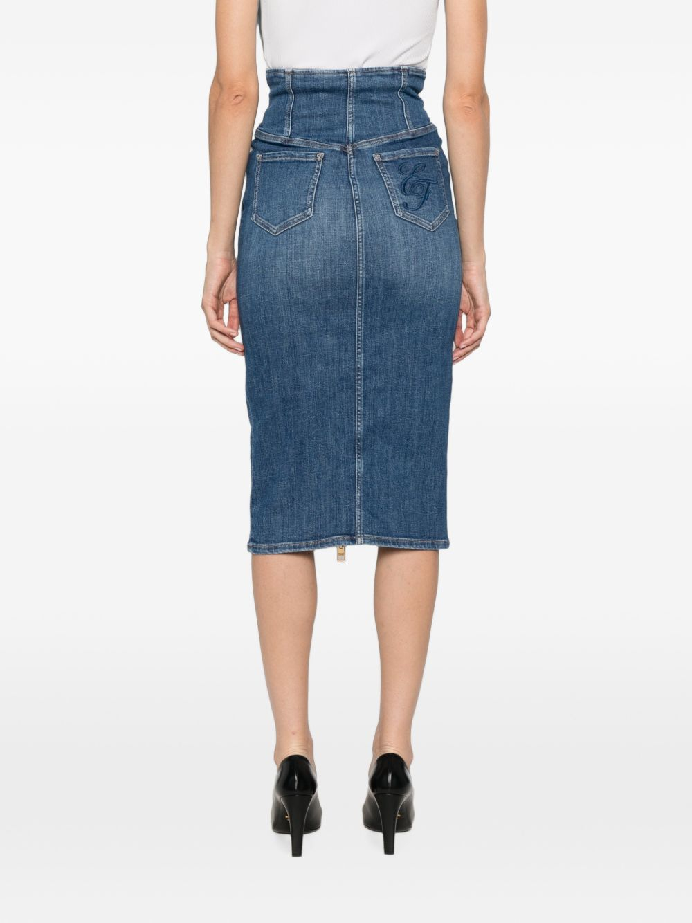 [ELISABETTA FRANCHI] Midi skirt FW26 GJ01N66E2139