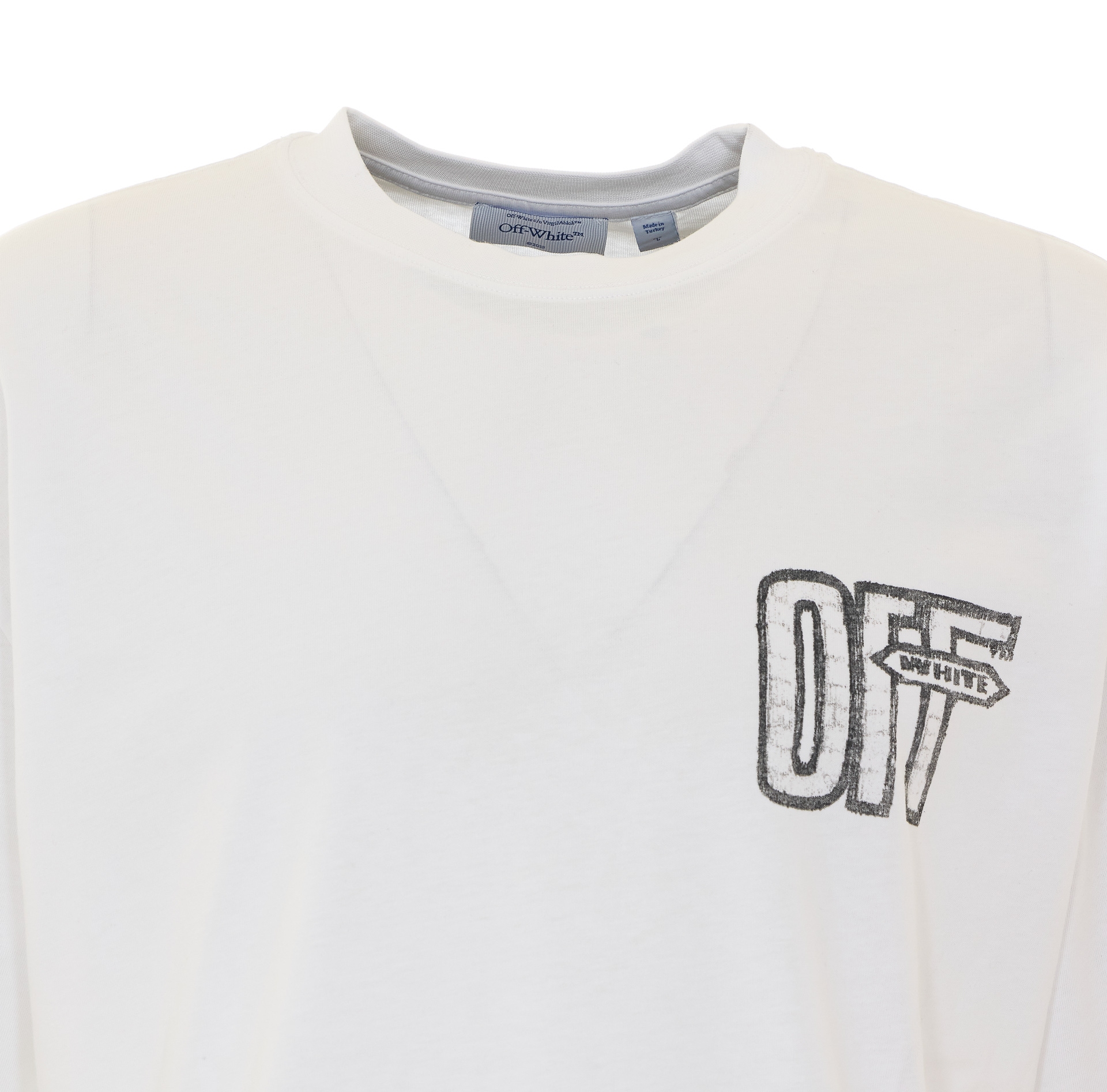 [Off White] T-shirts Short Sleeve FW26 OMAA120F26JER00Y100