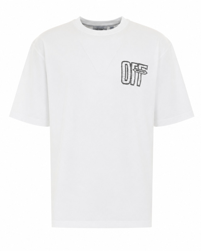 [Off White] T-shirts Short Sleeve FW26 OMAA120F26JER00Y100