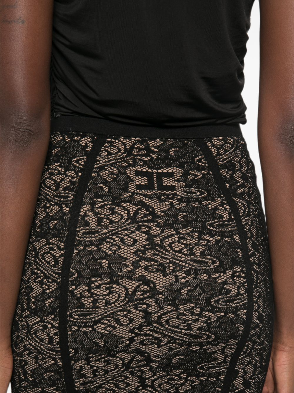 [ELISABETTA FRANCHI] Long skirt FW26 GK12Q66E2FR9
